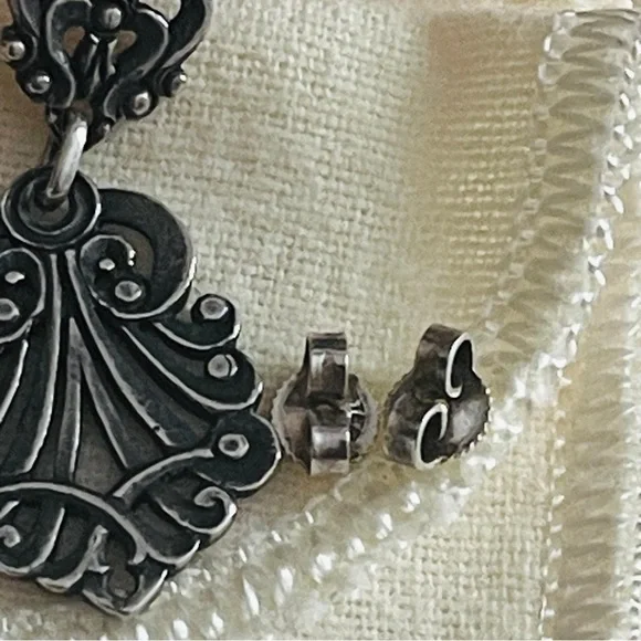 James Avery Retired Vintage Celeste dangle Ear posts - Picture 9 of 11